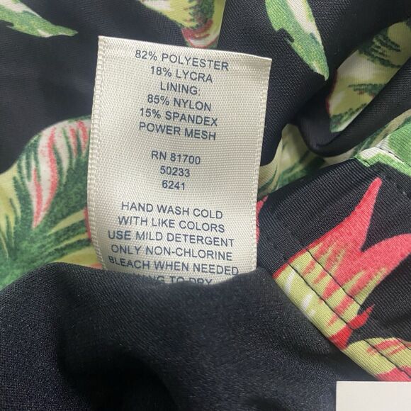 Blair Swim Shorts Womens Size 14 Pull-On Tummy Trimmer Lined Black Green Summer - Picture 7 of 7